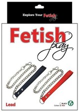 Fetish Play Lead Collar Vegan Leather