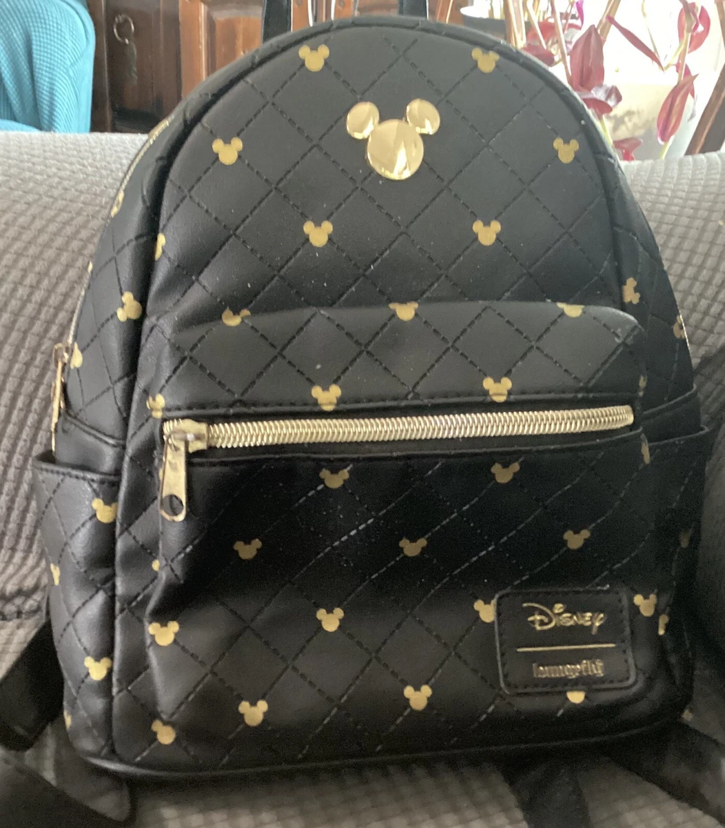 Elegant And Sleek Black And Gold Mickey Mouse Collection - bags 