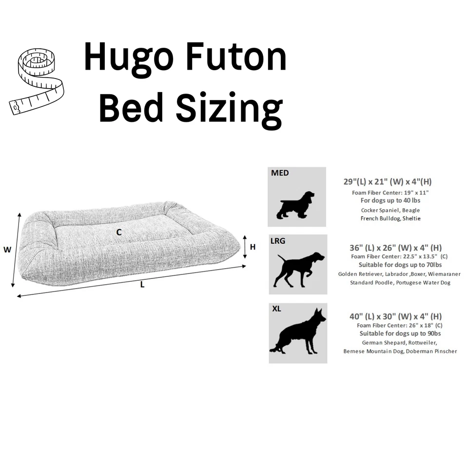 MOCHA Bowsers Hugo Futón Cama para Perros - Duradera Lavable Reforzada | Tallas M-XL Foto 2 de 3