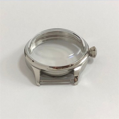 High Quality 41mm Arched Mineral Crystal Watch Case For ETA 6497/6498 Movements
