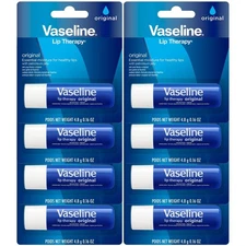 Vaseline Lip Therapy Original 8-Pack Lip Moisturizer for Dry, Cracked Lips