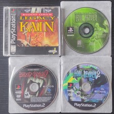 Legacy of Kain Series Lot of 4 Games: Blood Omen 1 & 2, Soul Reaver 1 & 2 Tested