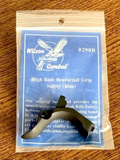 Wilson Combat 1911 High Ride Beavertail Grip Safety, Item No. 298B - Blue