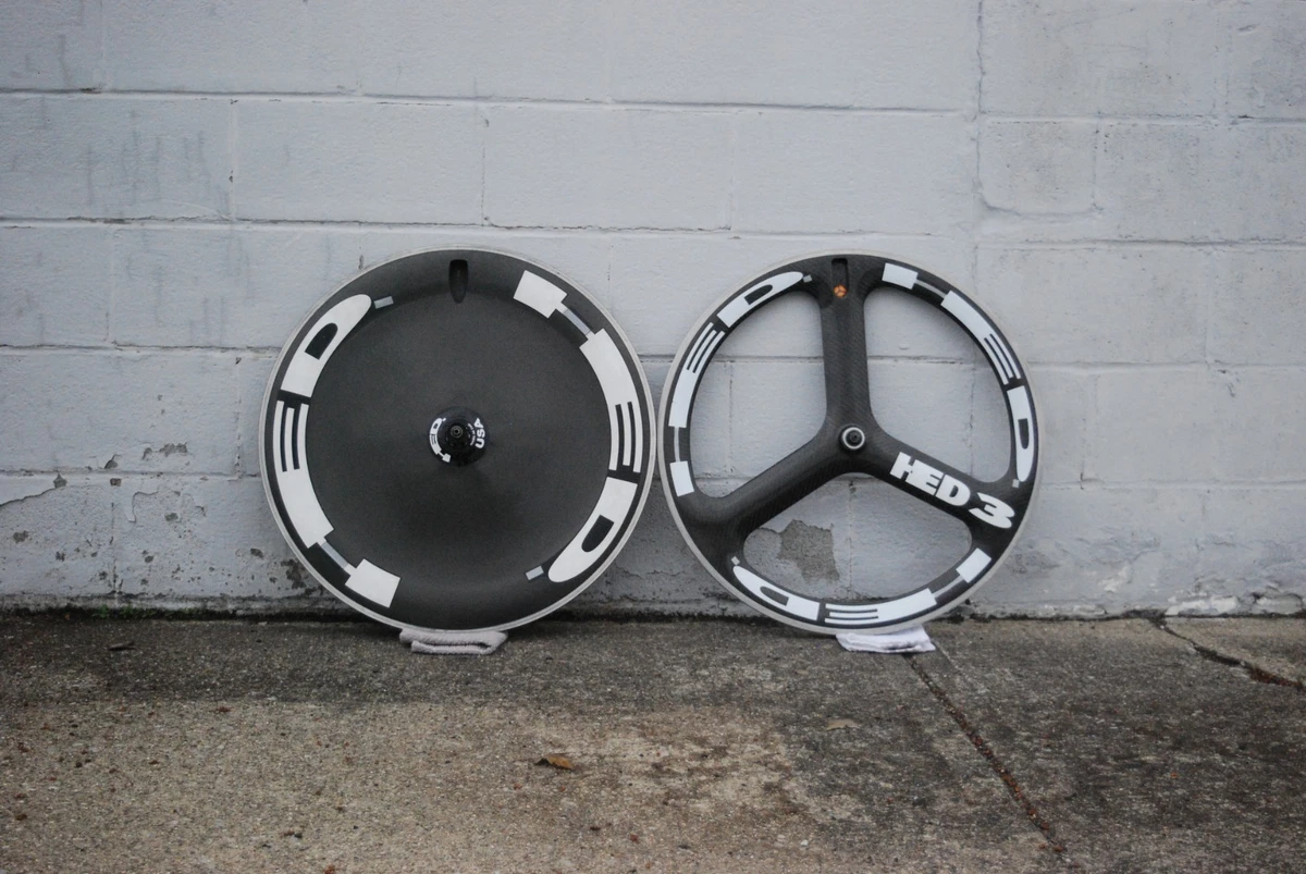 HED Jet Disc and Hed H3 Carbon Trispoke Wheelset - 700c - Clincher