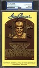 Tom Seaver PSA DNA Signed Gold Hall of Fame Plaque Postcard Autograph