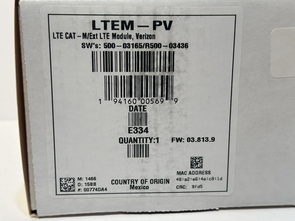 Resideo LTEM-PV LTE -M Celular e IP Verizon VISTA Honeywell FIRMWARE MÁS NUEVO Foto 4 de 4