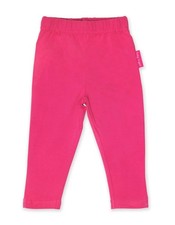 Toby Tiger Pinke Basic-Leggings aus Bio-Baumwolle