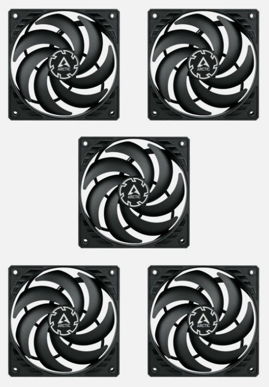 ARCTIC P14 PWM PST Slim (5xPack) 14cm 140mm Computer PC Case Cooling Fans