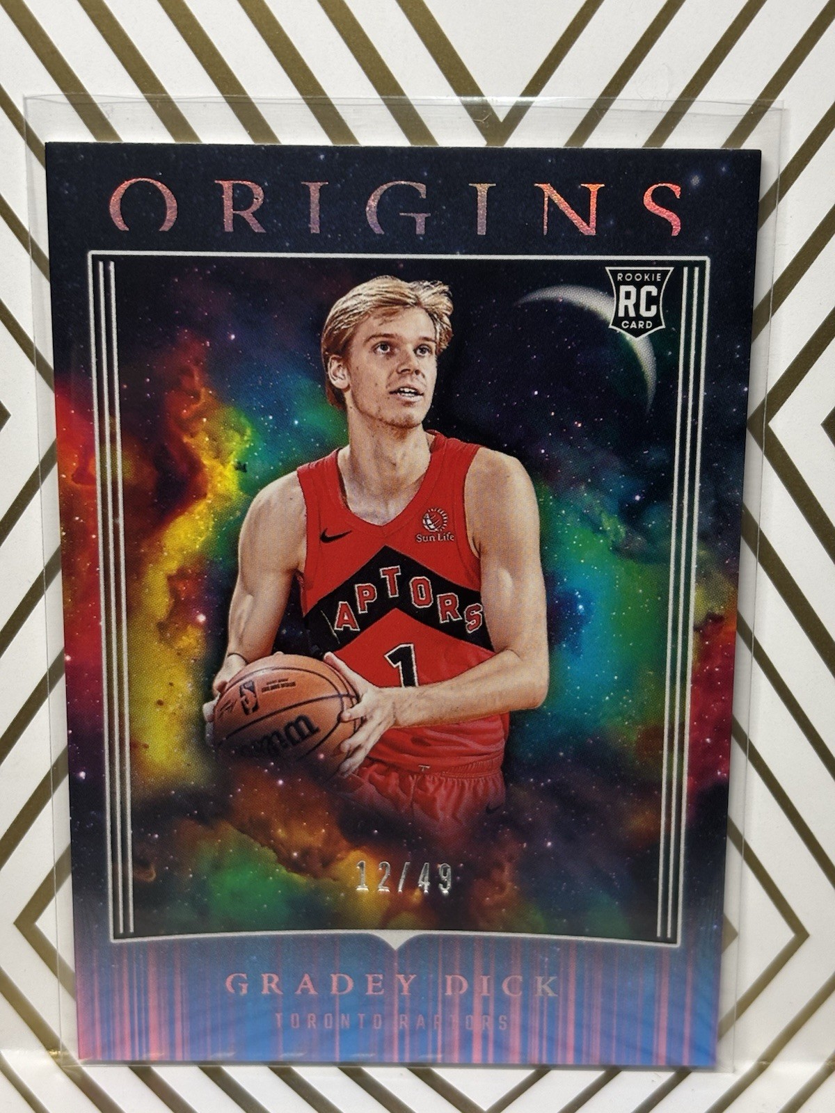 2023-24 Panini Origins - Gradey Dick #84 Neon Stripes /49(RC) Toronto Raptors 🦖