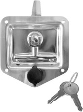 Stainless Steel T-Handle Lock Replacement for Truck Tool Boxes and Trailers