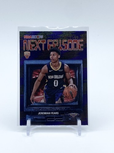 2025-26 Topps NBA Hoops - Jeremiah Fears Next Episode Pixel Burst Purple /99 RC