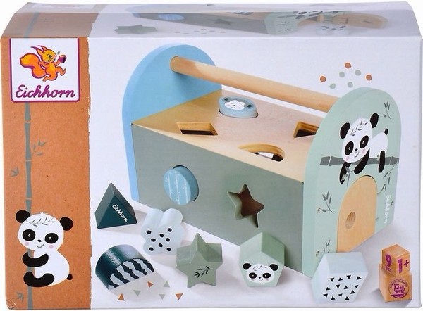 Eichhorn Steckbox Panda Kinder Spielzeug Holzspielzeug VersandrüCkläUfer.-image