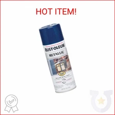 Rust-Oleum 7251830 Stops Rust Metallic Spray Paint, 11 oz, Cobalt Blue