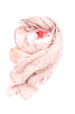 ONLY Sommerschal Damen Schal pink-rot-wollweiß Casual-Look
