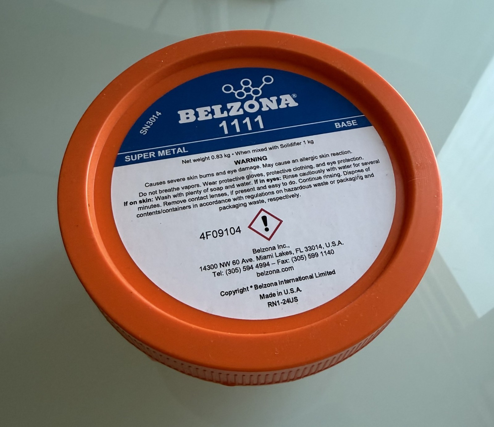 BELZONA 1111 SUPER METAL BASE  REPAIR NEW STOCK NO SOLIDIFIER