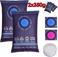 2x 350g Auto Luftentfeuchter Silica Gel – wiederverwendbar mit Feuchteindikator