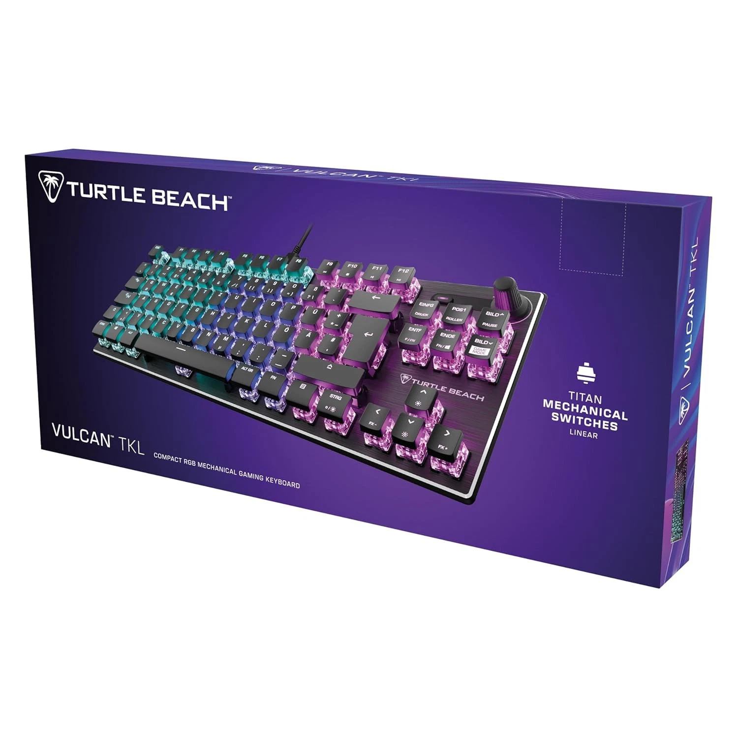 Turtle Beach Vulcan TKL Gaming Tastatur mechanisch Titan Switch RGB