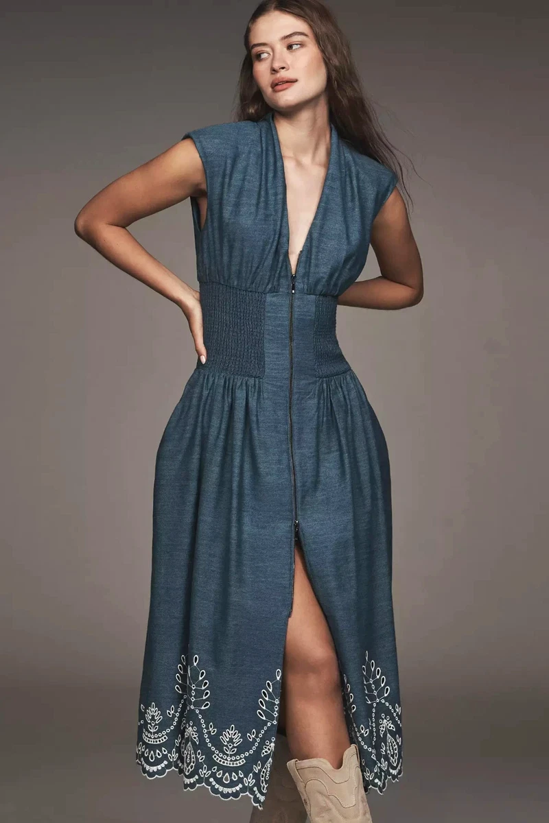 Anthropologie Denim Dresses for Women for sale - eBay