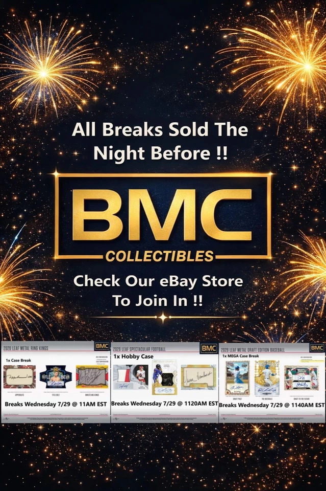 BMC Collectibles Pre-Sold Breaks 7/29