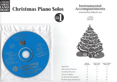 CHRISTMAS PIANO SOLOS LEVEL 1 INSTRUMENTAL ACCOMPANIMENTS CD HAL