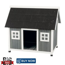 Weatherproof Small Wooden Outdoor Dog House Indoor Outdoor Puppy Shelter
