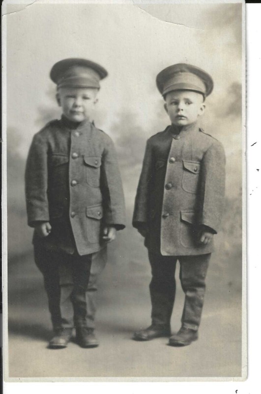 Soldier Boys-Young Boys in Uniform-Real Photo Postcard-Rupert, Idaho-Used