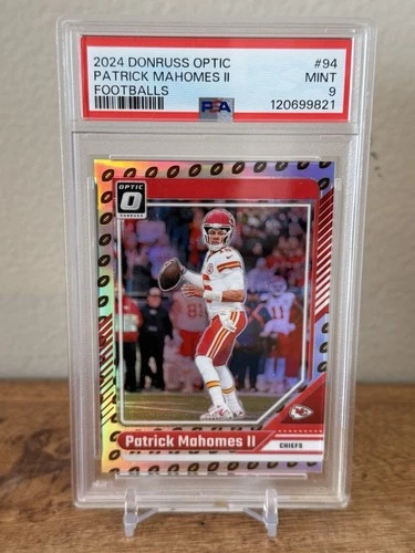 2024 Donruss Optic Patrick Mahomes II Footballs /16 #94 Chiefs PSA 8
