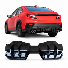 For 22-26 Subaru Wrx Jdm Painted Gloss Black Add On Rear Bumper Diffuser Lip