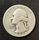 1947 WASHINGTON SILVER QUARTER KM#164