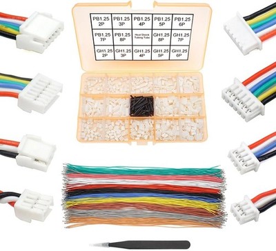 GH1.25 bis PB1.25 vorgecrimpte Kabel und Stecker Kit kompatibel mit JST GH 1.