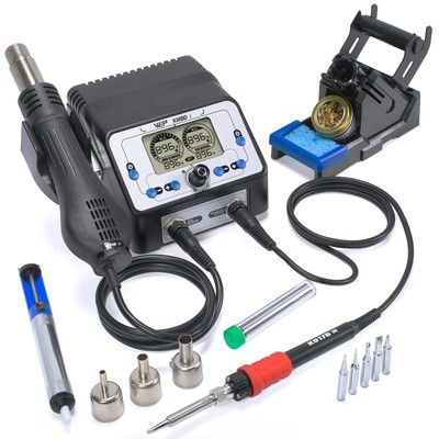938BD-I Soldering Iron Station Hot Air Rework Station 2-IN-1 with LCD Display...