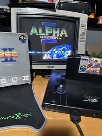 Authentic Neo Geo AES  ASO II The Last Guardian ALPHA MISSION 2 CARTON, Tested!
