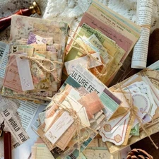 400 Pcs Vintage Journaling Supplies Scrapbook Paper for Junk Journals Planner