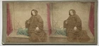 Monk Contemplating a Skull Vanity c1860 Vintage Albumin Stereo Art Photo