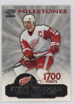 2004-05 Pacific Milestones Steve Yzerman #1 HOF 7v7