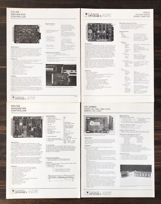 Computer Dynamics - Lot of Sale Brochures CDI-488, CPU-9, WIN-358, CDI COMBO