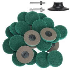 20Pcs 3" Quick Change Surface Conditioning Sanding Discs with 1/4" Holder