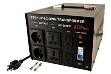 Simran AC5000w UNIVERSAL SOCKET 5000 WATTS STEP UP STEP DOWN VOLTAGE Transformer
