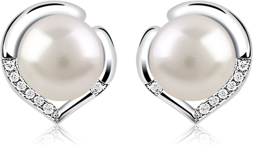 Large Sterling Silver Omega Back Earrings