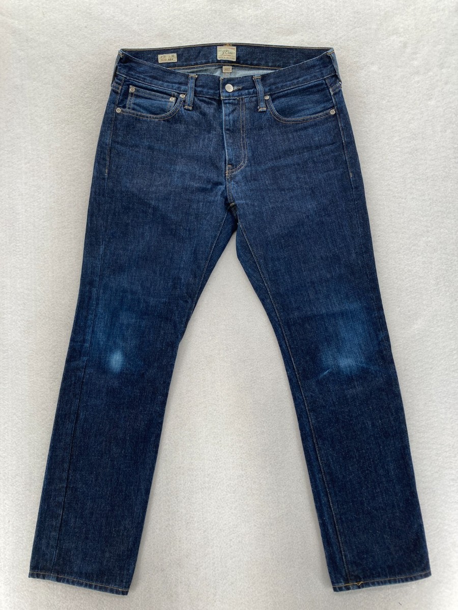 J.Crew 484 Jeans Mens 31x30 Narrow Tapered Leg Dark Wash Blue