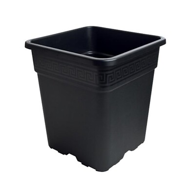 Gro Pro  Black Square Pot, 5-Gallon