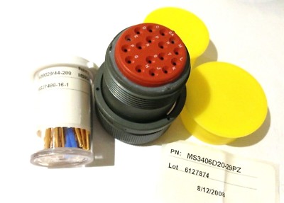 Ms3406 Accessory Thread JAN MS3406D20-29PZ Mil-Spec Connector + Contacts + Extractors | eBay