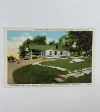 High Point Camp Top of Negro Mountain Highest Point Nat'l Trail PA MD Postcard