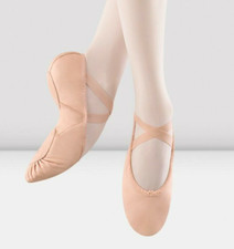 Bloch Ballet Shoes S0203L Prolite II Hybrid Pink Leather Slippers Adult 8.5E New