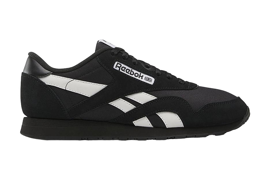 REEBOK MENS BLACK CL NYLON TENNIS SHOE 100033807 IF3024