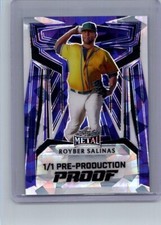 Royber Salinas Leaf Baseball 1/1 Pre Production Proof