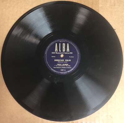 Carlos Charlie Palmieri 78 Derecho Viejo / Un Viejo Amor  ALBA MINT- Latin MAMBO