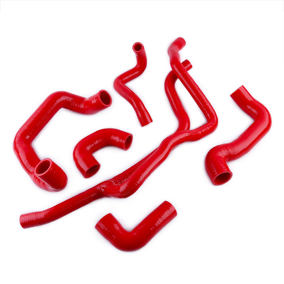 Red Silicone Radiator Coolant Hose Kit For 1988-1993 BMW E30 M20 325 325i 6cy