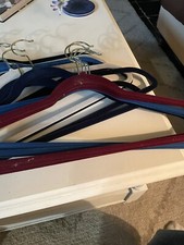 Vintage Felt Clothes Hangers, Baker  s Dozen 13 Multi Colored