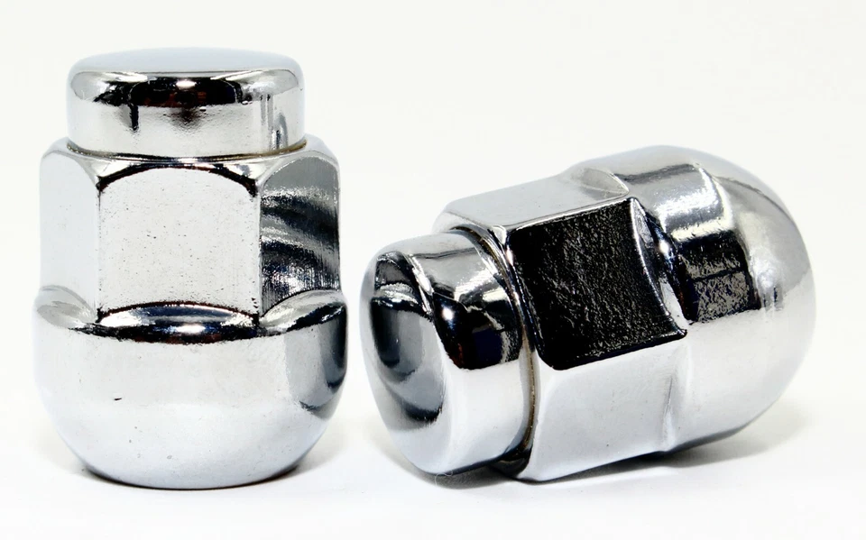 20 tuercas hexagonales de radio cromadas de fábrica para Honda Acura 12x1,5 1,16" 29,5 mm 19 mm OEM Foto 2 de 2